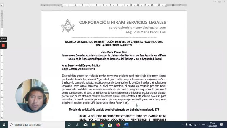 Modelo de solicitud de reincorporación laboral