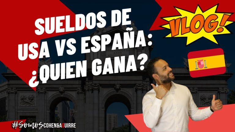 Comparación del salario medio entre Estados Unidos y España