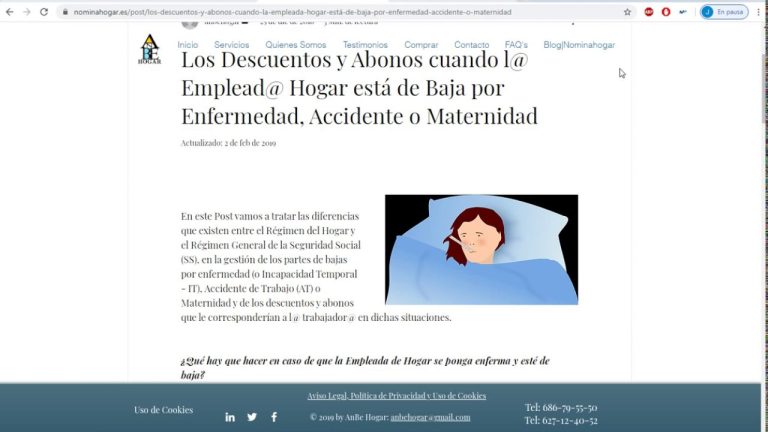Tramitar baja por enfermedad empleada hogar: Guía de Seguridad Social