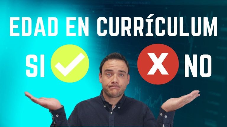 Incluir la Edad en el Curriculum: ¿Sí o No?