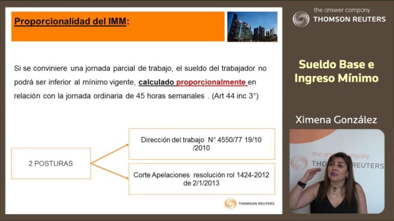 Salario base para jornada laboral de 30 horas semanales